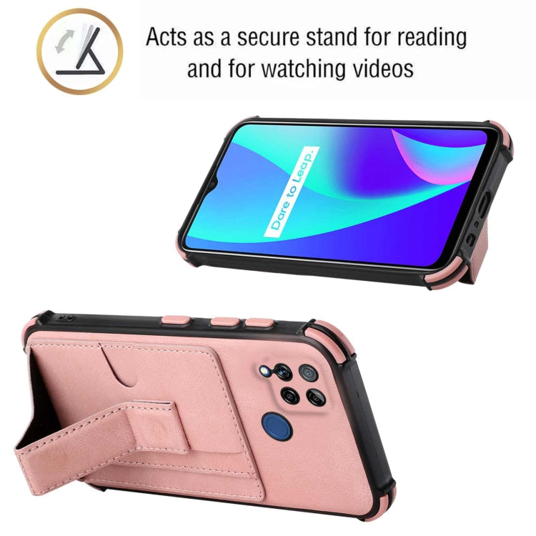 For OPPO Realme C15 Dream Holder Card Bag Shockproof Phone Case