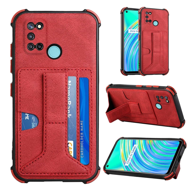 For OPPO Realme C17 / 7i Dream Holder Card Bag Shockproof Phone Case