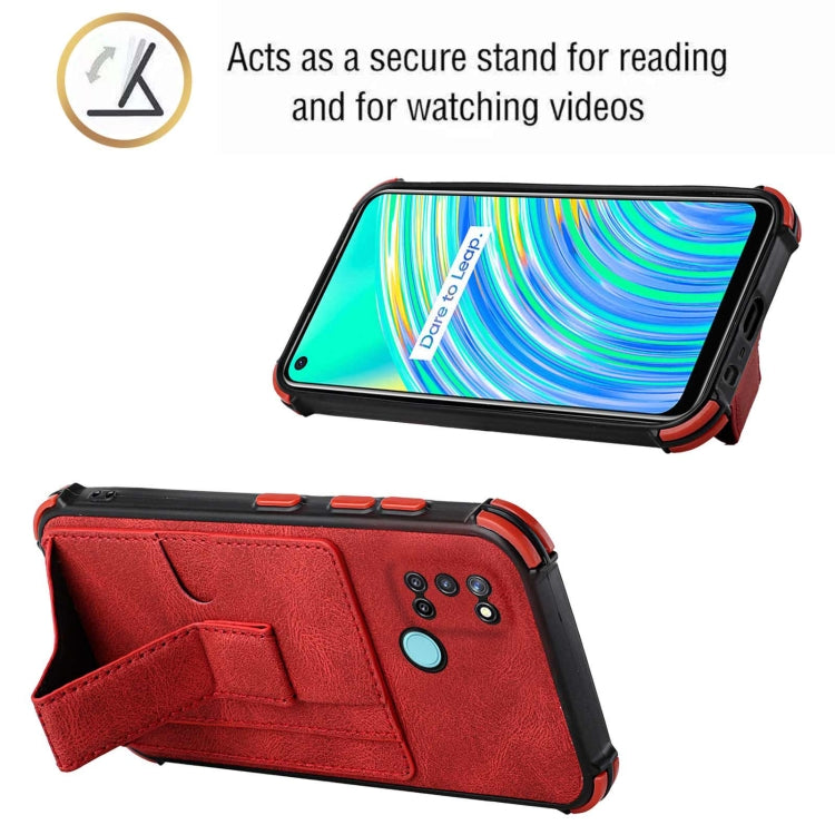 For OPPO Realme C17 / 7i Dream Holder Card Bag Shockproof Phone Case