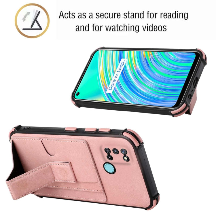 For OPPO Realme C17 / 7i Dream Holder Card Bag Shockproof Phone Case