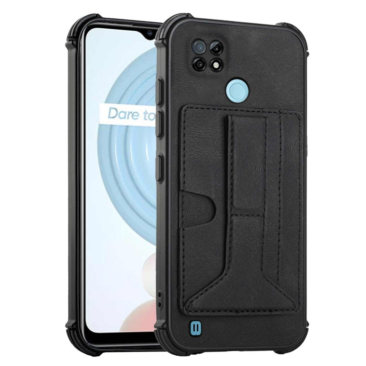 For OPPO Realme C21 Dream Holder Card Bag Shockproof Phone Case
