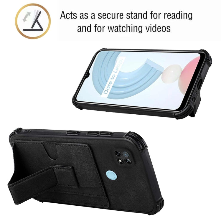 For OPPO Realme C21 Dream Holder Card Bag Shockproof Phone Case