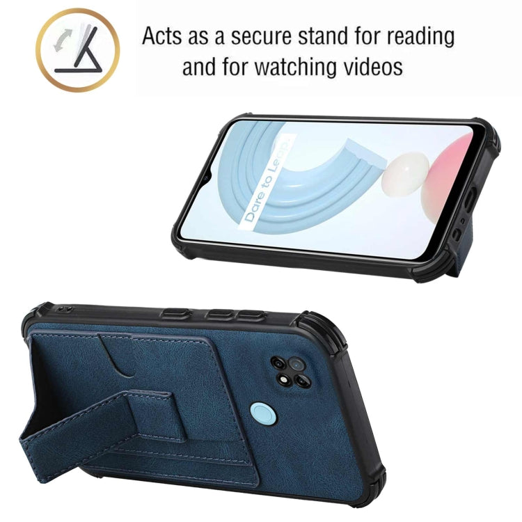 For OPPO Realme C21 Dream Holder Card Bag Shockproof Phone Case