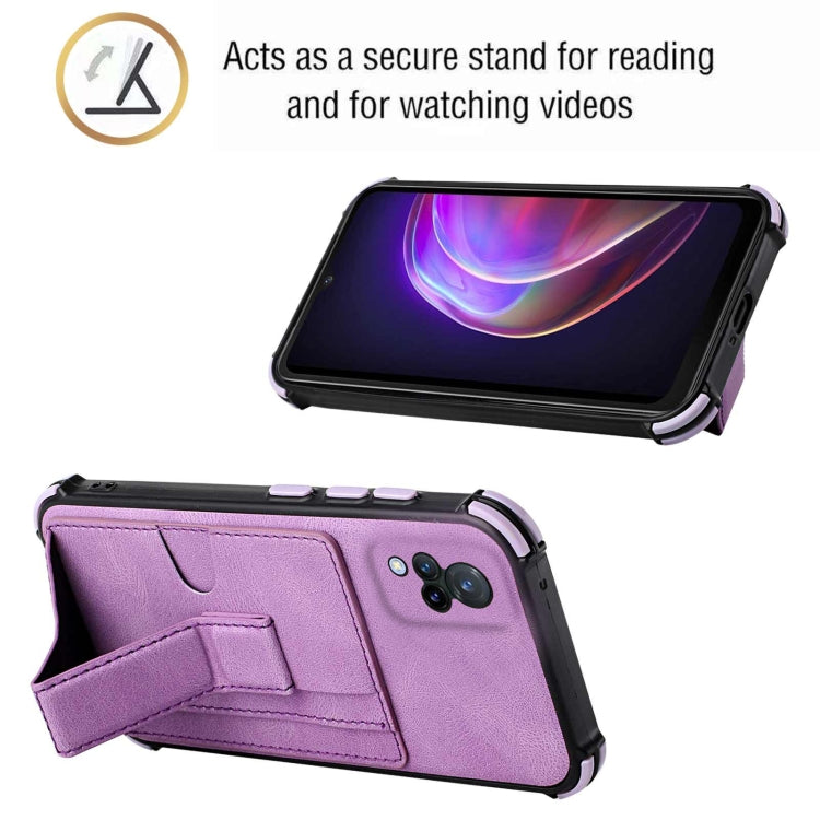 For vivo V21 Dream Holder Card Bag Shockproof Phone Case