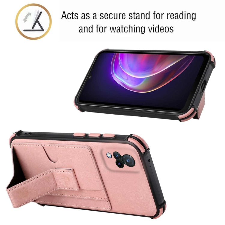For vivo V21 Dream Holder Card Bag Shockproof Phone Case