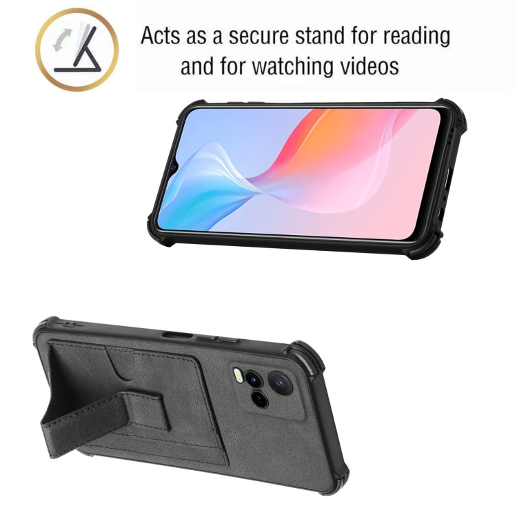 For vivo Y33s/Y21 2021/Y21s 2021 Dream Holder Card Bag Shockproof Phone Case