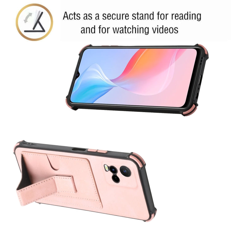 For vivo Y33s/Y21 2021/Y21s 2021 Dream Holder Card Bag Shockproof Phone Case