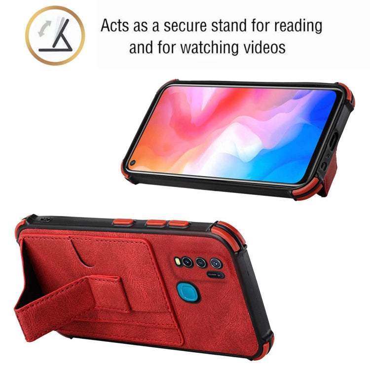 For vivo Y50/Y30/Y30i Dream Holder Card Bag Shockproof Phone Case