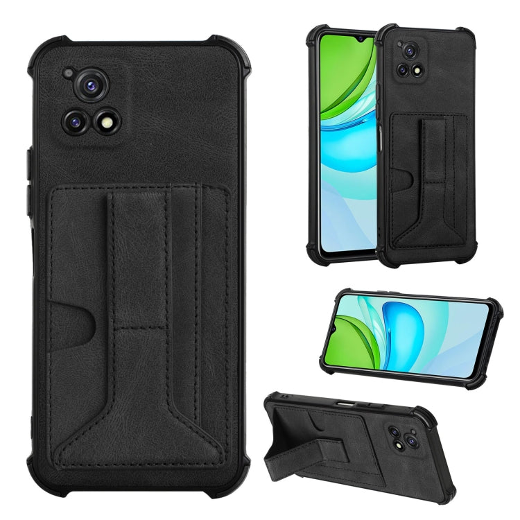 For vivo Y72 5G Indian Version/Y52s 5G Dream Holder Card Bag Shockproof Phone Case