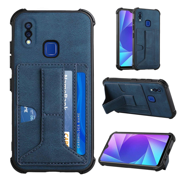 For vivo Y95/Y1s/Y91 with Fingerprint Hole Dream Holder Card Bag Shockproof Phone Case