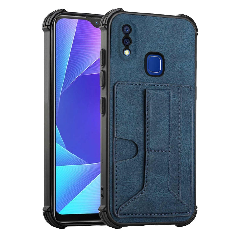 For vivo Y95/Y1s/Y91 with Fingerprint Hole Dream Holder Card Bag Shockproof Phone Case