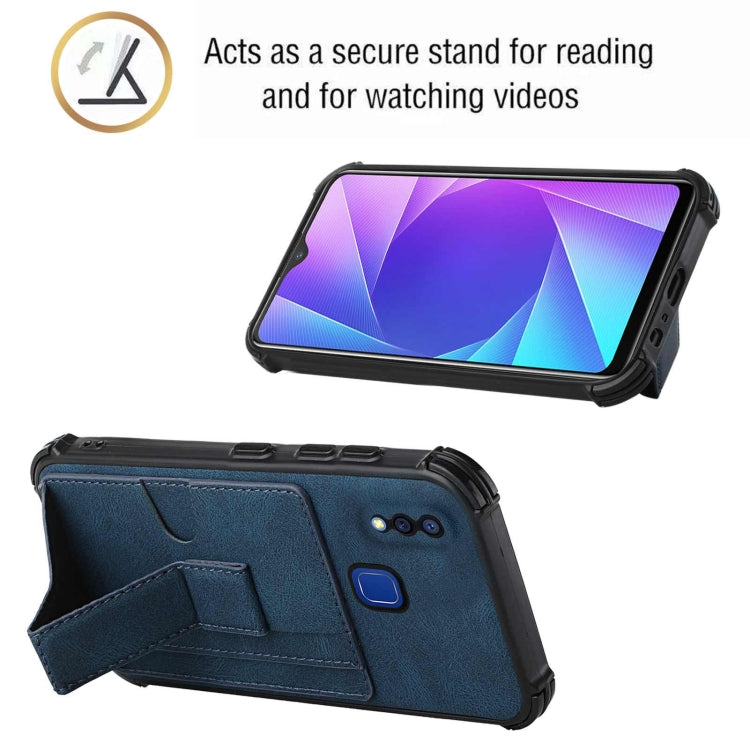 For vivo Y95/Y1s/Y91 with Fingerprint Hole Dream Holder Card Bag Shockproof Phone Case