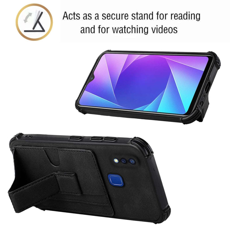 For vivo Y95/Y1s/Y91 with Fingerprint Hole Dream Holder Card Bag Shockproof Phone Case