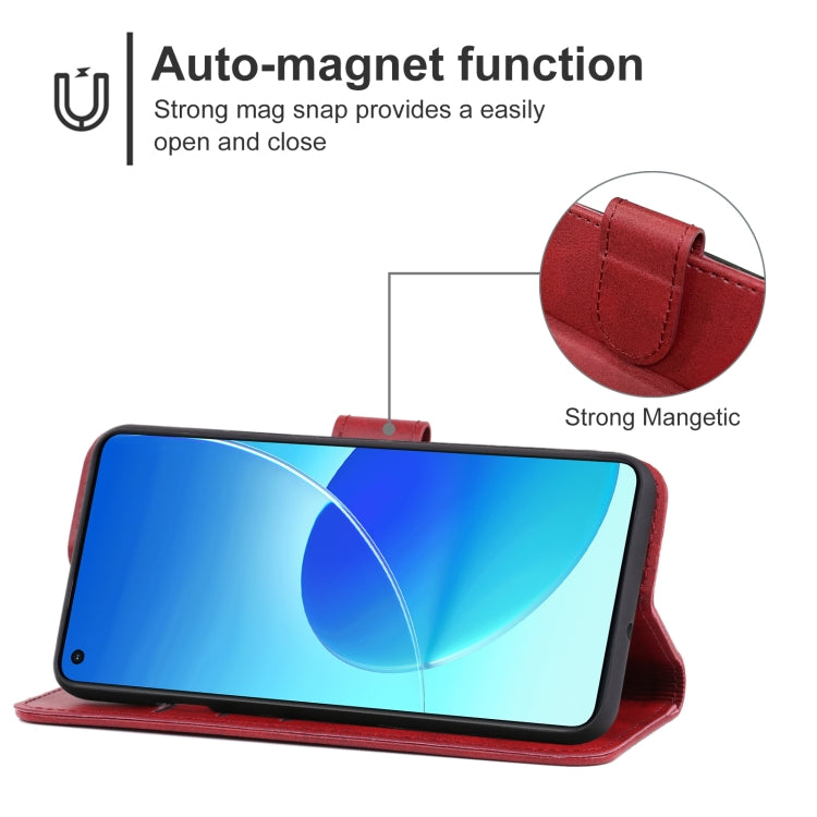 Leather Phone Case For OPPO Reno6 4G