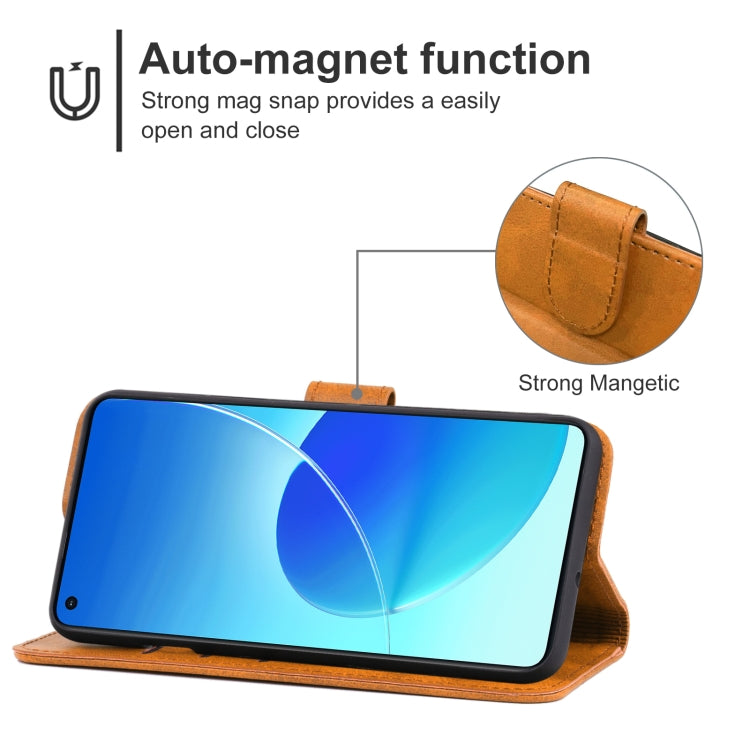 Leather Phone Case For OPPO Reno6 4G