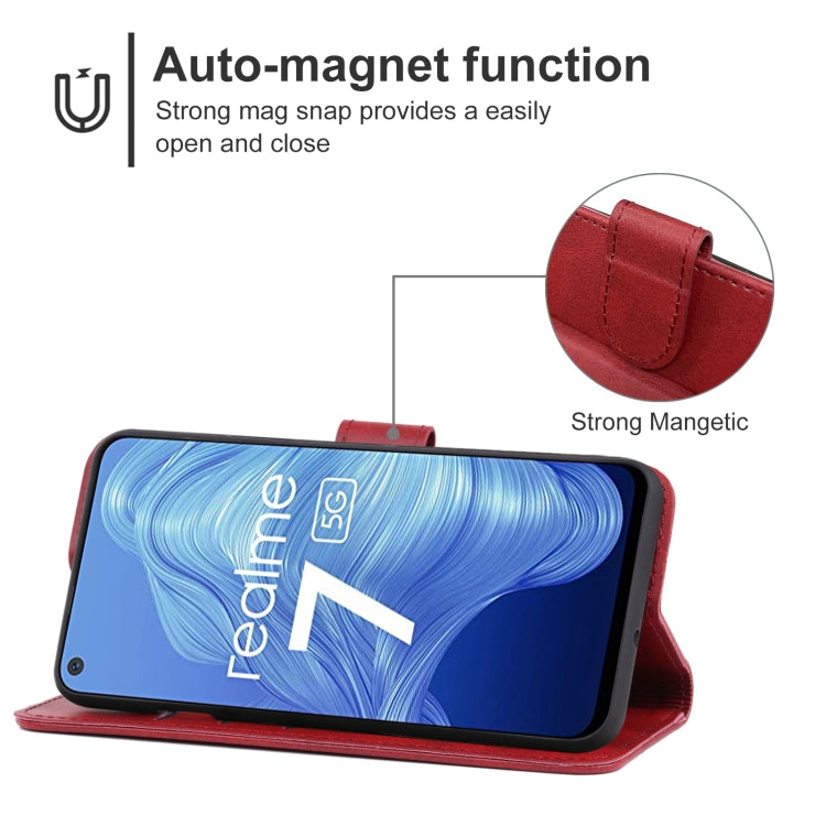 Leather Phone Case For OPPO Realme 7 5G