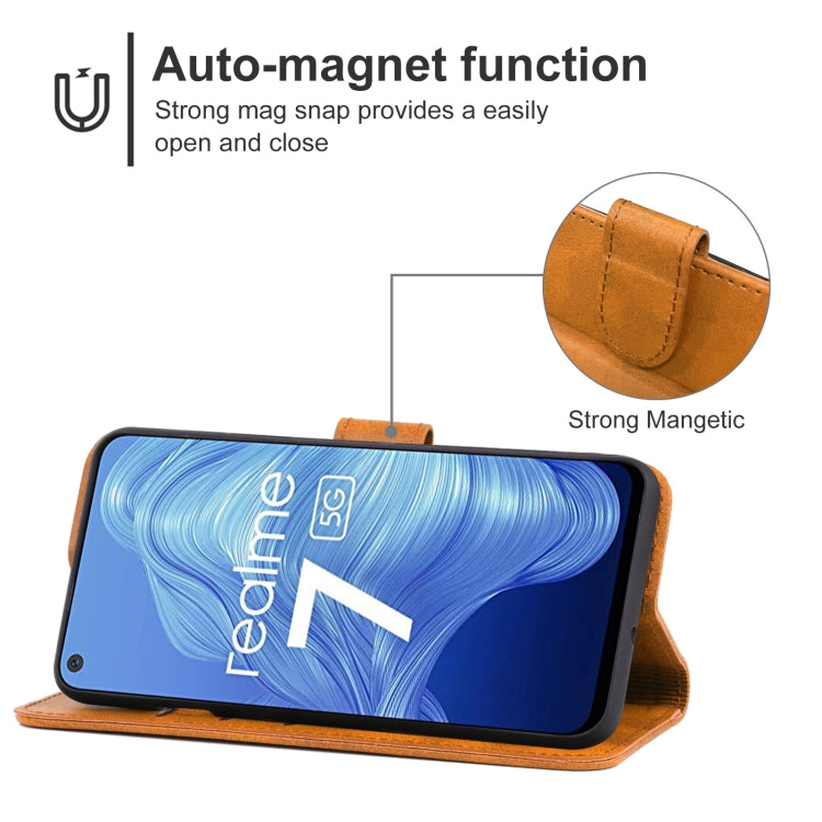 Leather Phone Case For OPPO Realme 7 5G