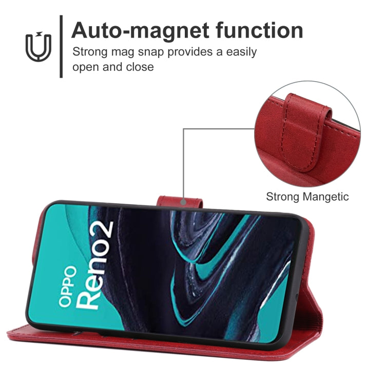 Leather Phone Case For OPPO Reno2