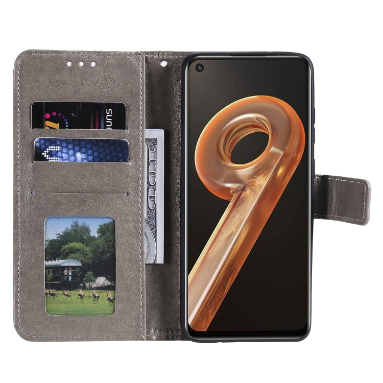 For OPPO Realme 9i Totem Flower Embossed Leather Phone Case
