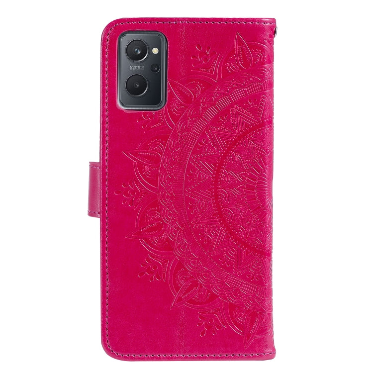 For OPPO Realme 9i Totem Flower Embossed Leather Phone Case