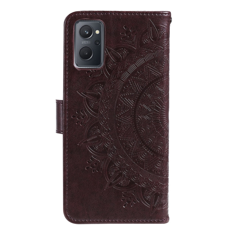For OPPO Realme 9i Totem Flower Embossed Leather Phone Case