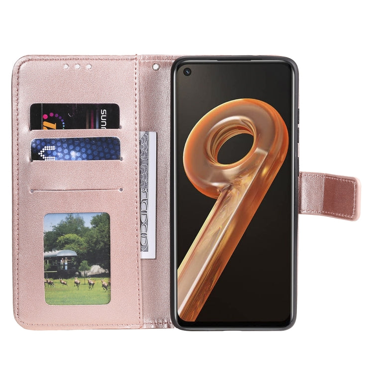 For OPPO Realme 9i Totem Flower Embossed Leather Phone Case