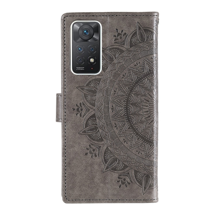 For Xiaomi Redmi Note 11 Pro 4G Global Totem Flower Embossed Leather Phone Case