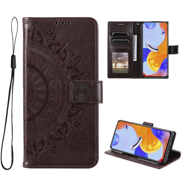 For Xiaomi Redmi Note 11 Pro 4G Global Totem Flower Embossed Leather Phone Case