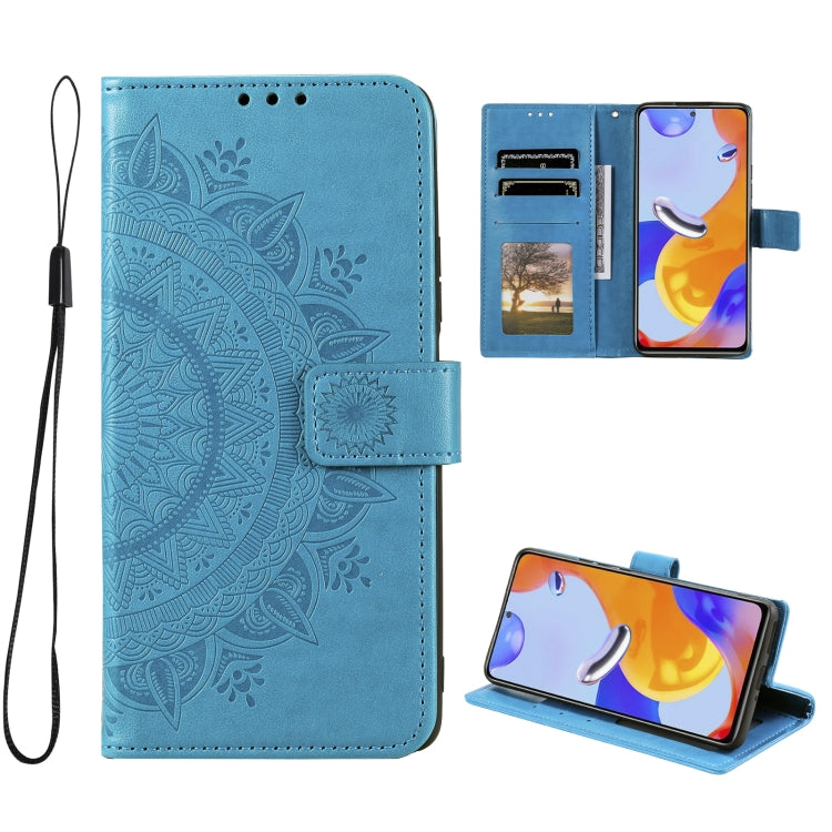 For Xiaomi Redmi Note 11 Pro 4G Global Totem Flower Embossed Leather Phone Case