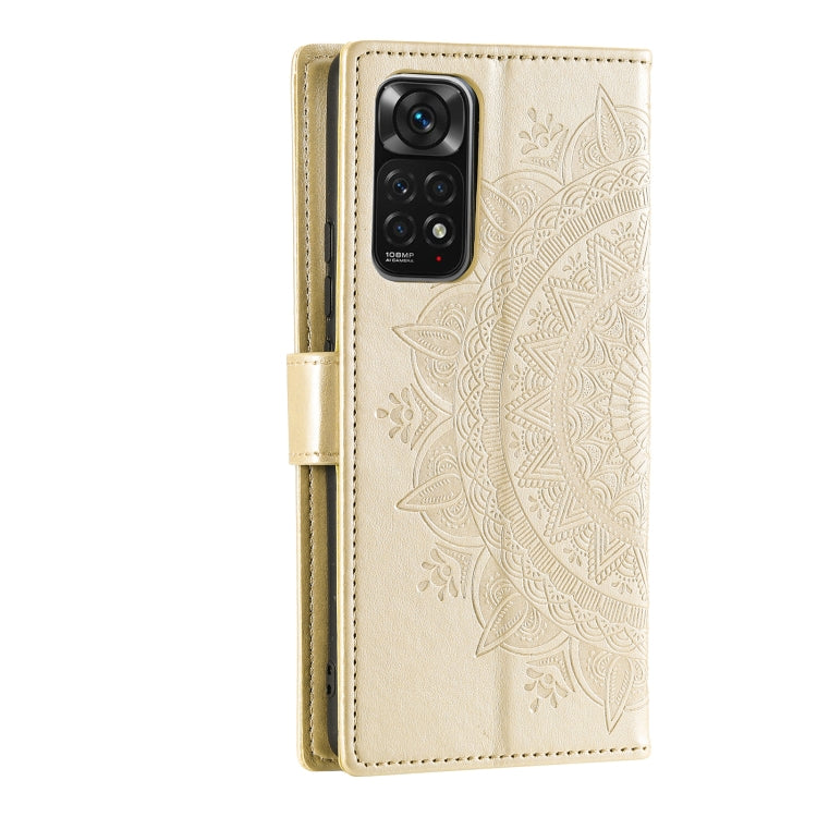 For Xiaomi Redmi Note 11S Totem Flower Embossed Leather Phone Case