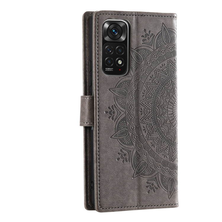 For Xiaomi Redmi Note 11S Totem Flower Embossed Leather Phone Case