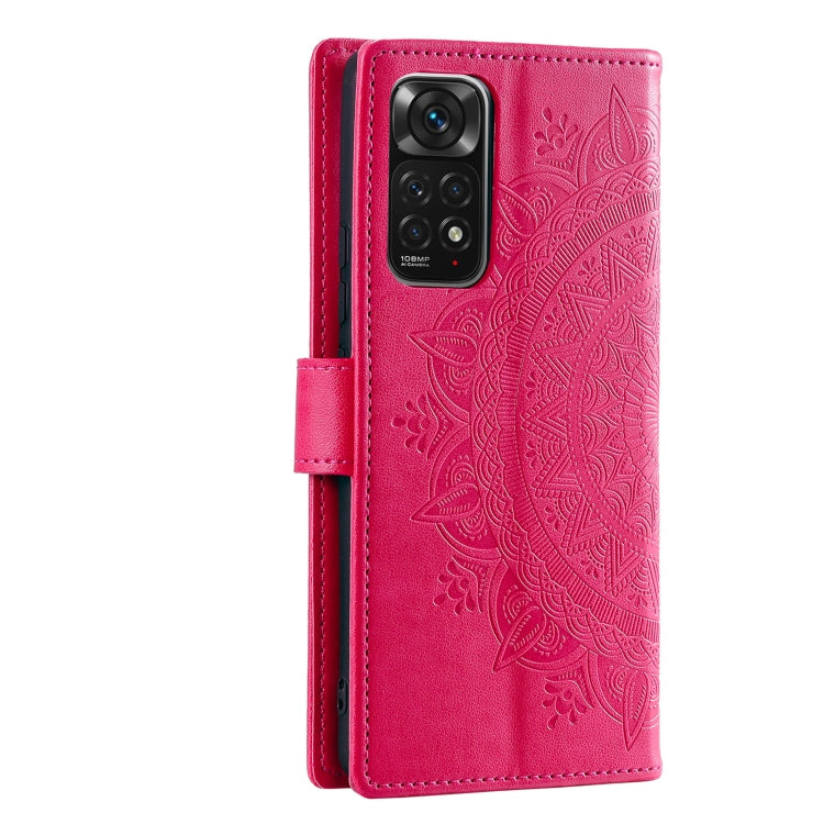 For Xiaomi Redmi Note 11S Totem Flower Embossed Leather Phone Case