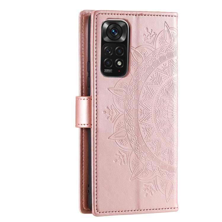For Xiaomi Redmi Note 11S Totem Flower Embossed Leather Phone Case