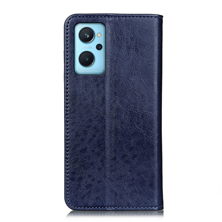 For OPPO Realme 9i / A36 4G / A76 4G / A96 4G Magnetic Crazy Horse Texture Horizontal Flip Leather Phone Case