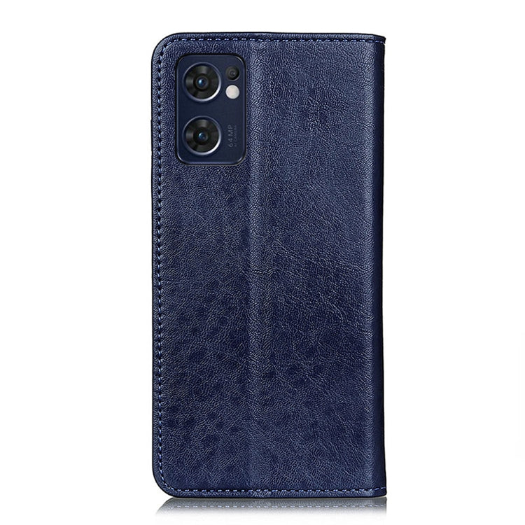 For OPPO Reno7 5G Overseas Version / Find X5 Lite Magnetic Crazy Horse Texture Horizontal Flip Leather Phone Case