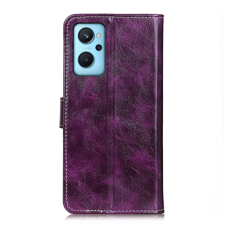 For OPPO Realme 9i / A36 4G / A76 4G / A96 4G Retro Crazy Horse Texture Horizontal Flip Leather Phone Case