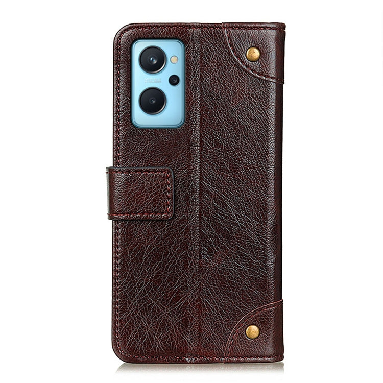 For OPPO Realme 9i / A36 4G / A76 4G / A96 4G Copper Buckle Nappa Texture Horizontal Flip Leather Phone Case