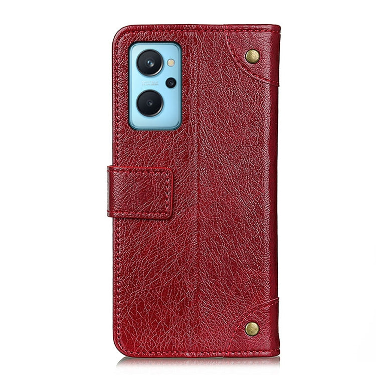 For OPPO Realme 9i / A36 4G / A76 4G / A96 4G Copper Buckle Nappa Texture Horizontal Flip Leather Phone Case