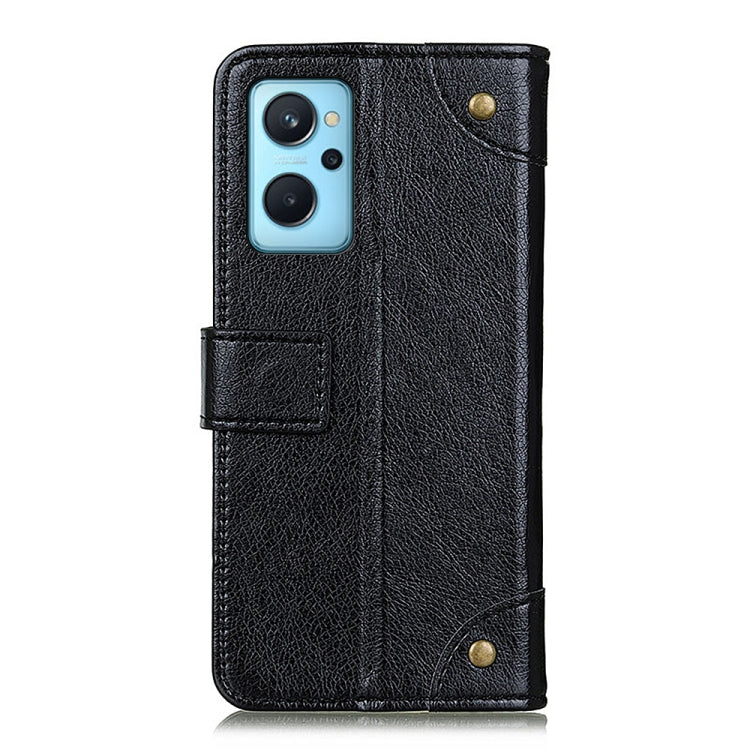 For OPPO Realme 9i / A36 4G / A76 4G / A96 4G Copper Buckle Nappa Texture Horizontal Flip Leather Phone Case