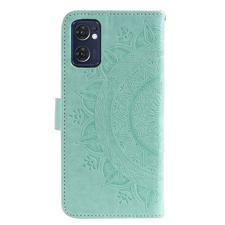 For OPPO Reno7 5G International Version / Find X5 Lite Totem Flower Embossed Leather Phone Case