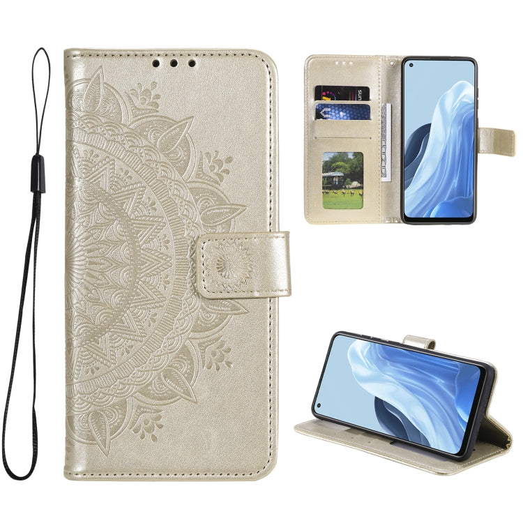 For OPPO Reno7 5G International Version / Find X5 Lite Totem Flower Embossed Leather Phone Case