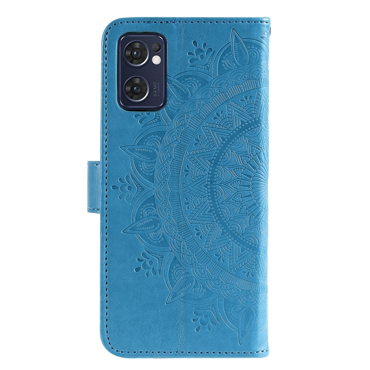 For OPPO Reno7 5G International Version / Find X5 Lite Totem Flower Embossed Leather Phone Case