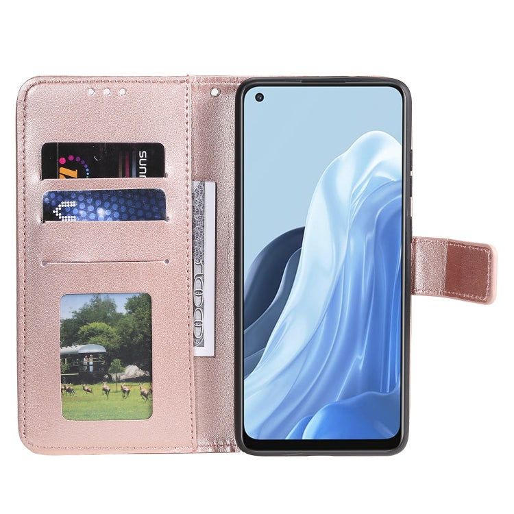For OPPO Reno7 5G International Version / Find X5 Lite Totem Flower Embossed Leather Phone Case