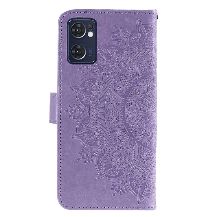 For OPPO Reno7 5G International Version / Find X5 Lite Totem Flower Embossed Leather Phone Case