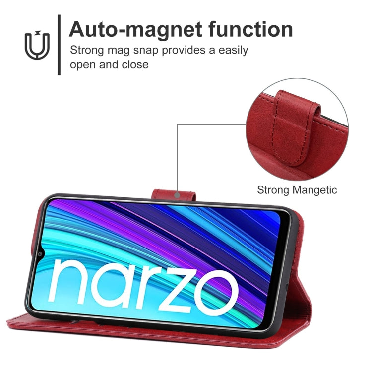 Leather Phone Case For OPPO Realme Narzo 30A