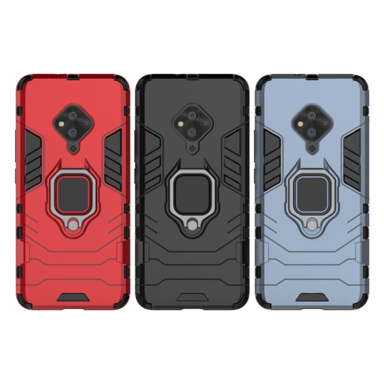 For Vivo S5 Shockproof PC + TPU Protective Case with Magnetic Ring Holder