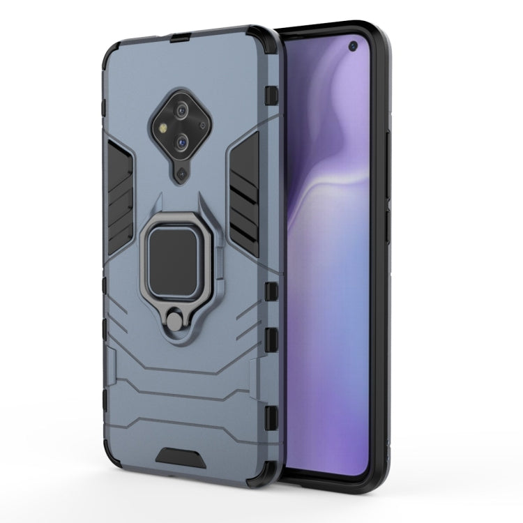 For Vivo S5 Shockproof PC + TPU Protective Case with Magnetic Ring Holder