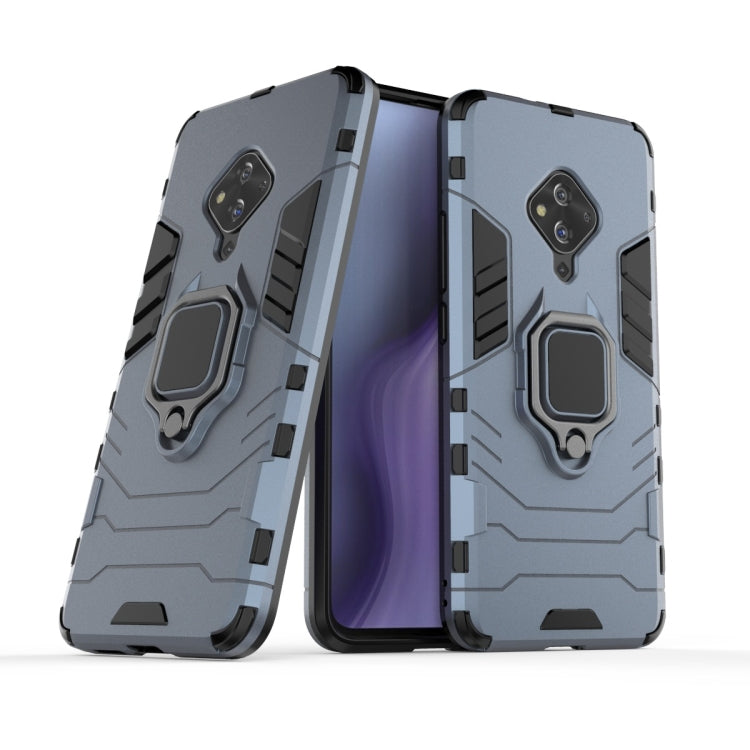 For Vivo S5 Shockproof PC + TPU Protective Case with Magnetic Ring Holder