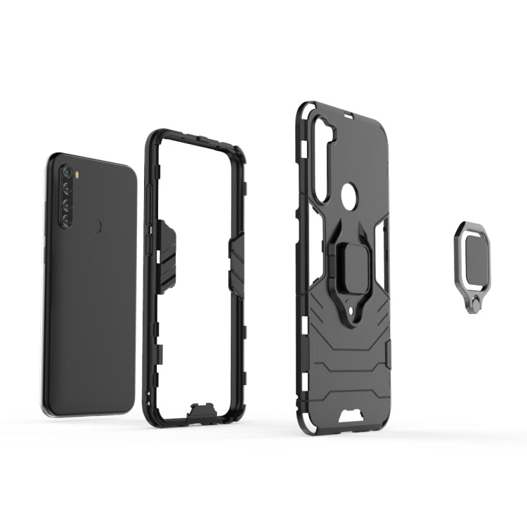 For Xiaomi Redmi Note 8T Shockproof PC + TPU Protective Case with Magnetic Ring Holder
