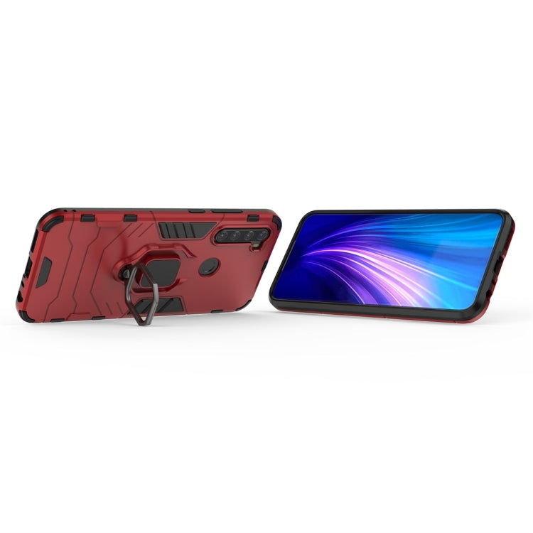 For Xiaomi Redmi Note 8T Shockproof PC + TPU Protective Case with Magnetic Ring Holder